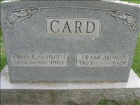 Card, Frank Alonzo and Emma K. (Schmidt)